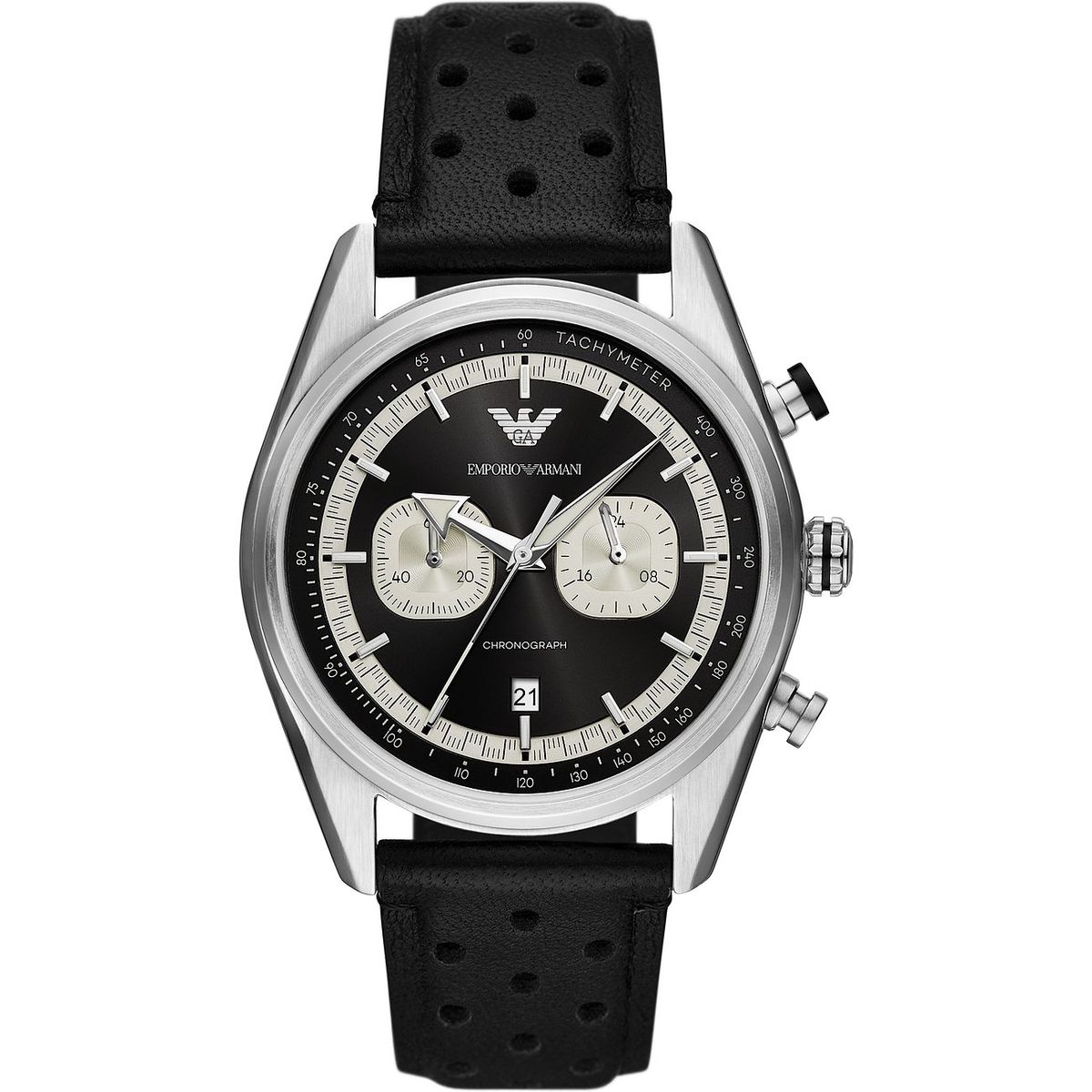 Rennchronograph mit perforiertem Armband