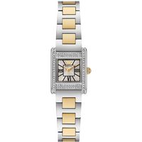 Elegante rechteckige Uhr mit Kristallbesatz