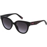 Cat-Eye-Sonnenbrille mit gemusterten Bügeln