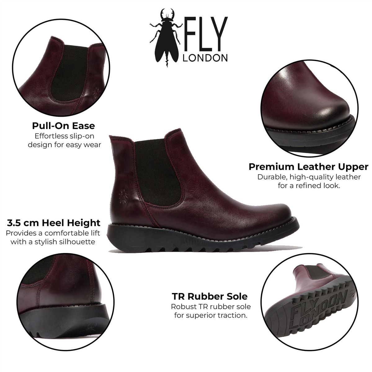 Chelsea-Stiefel mit Keilsohle