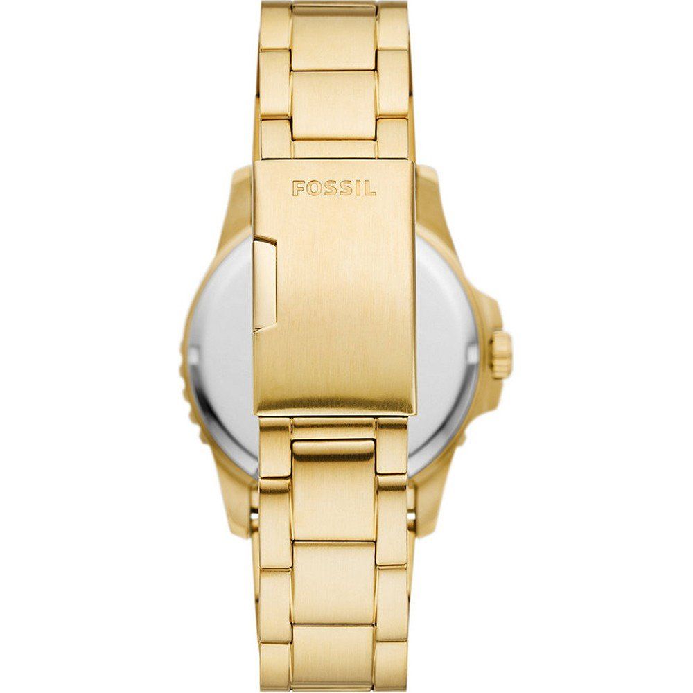 Goldene Armbanduhr im Taucher-Stil