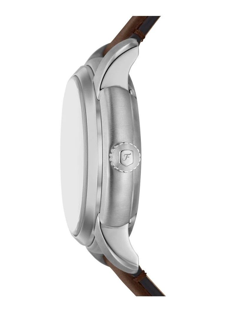 Automatik-Skelettuhr mit Lederarmband
