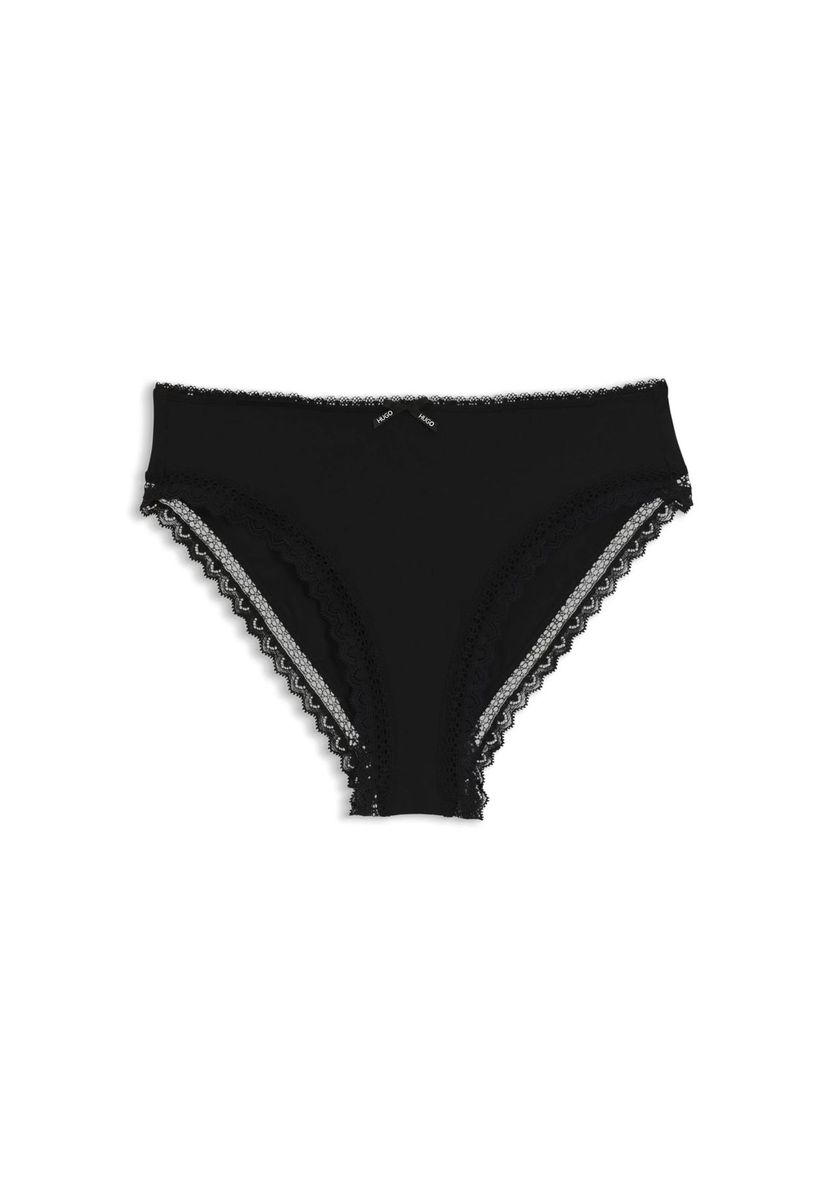 Hipster-Slip mit Spitzenbesatz