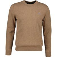Klassischer Feinstrick-Pullover mit Rundhalsausschnitt