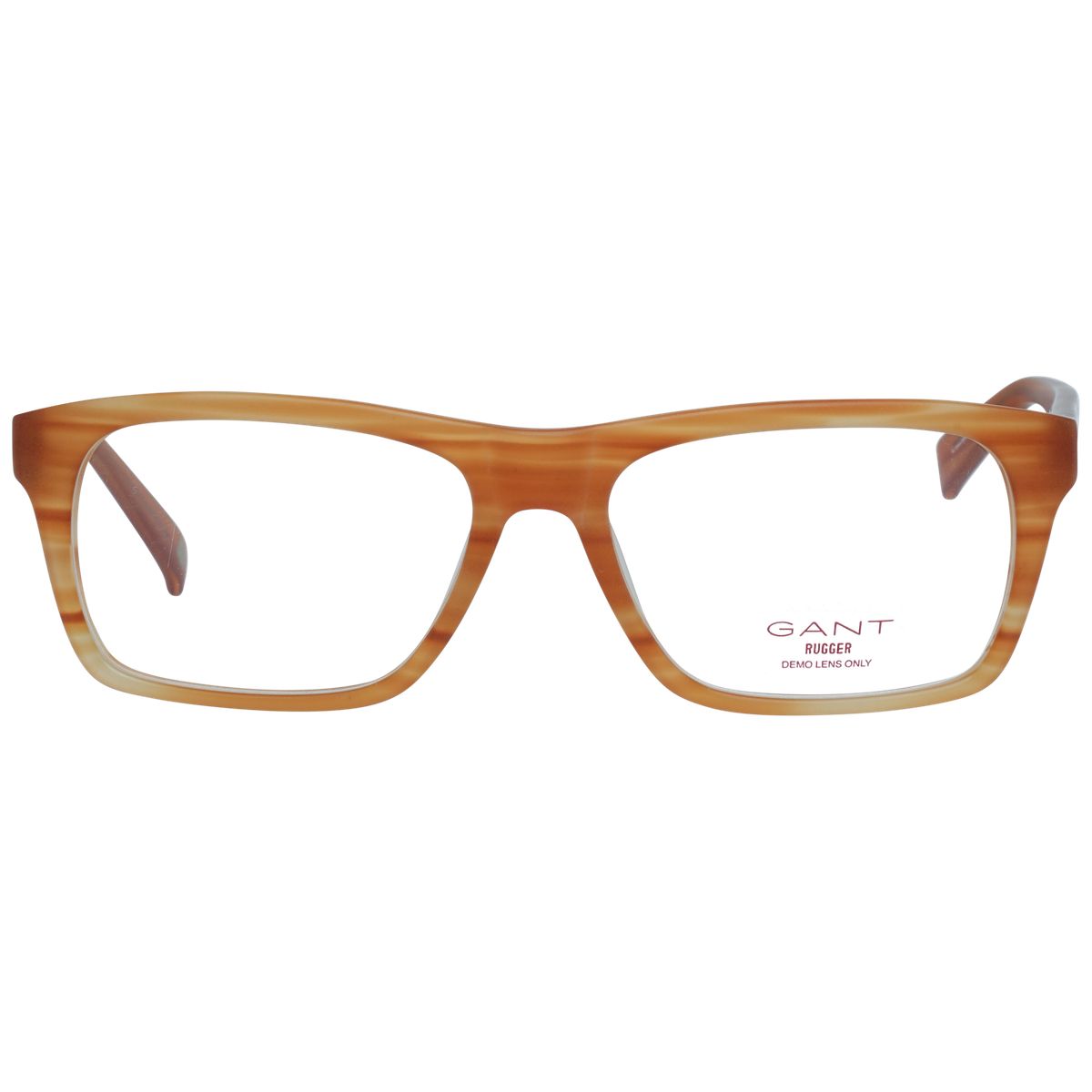 Gestreifte rechteckige Vollrandbrille