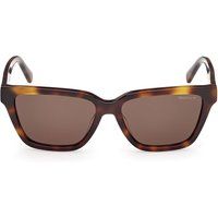 Klassische rechteckige Sonnenbrille in Schildpattoptik