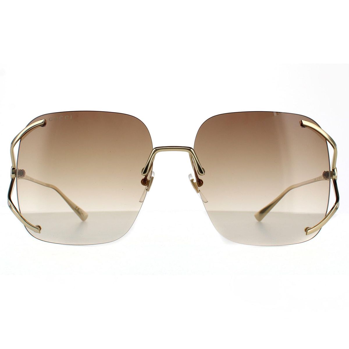 Glamouröse quadratische Oversize-Sonnenbrille