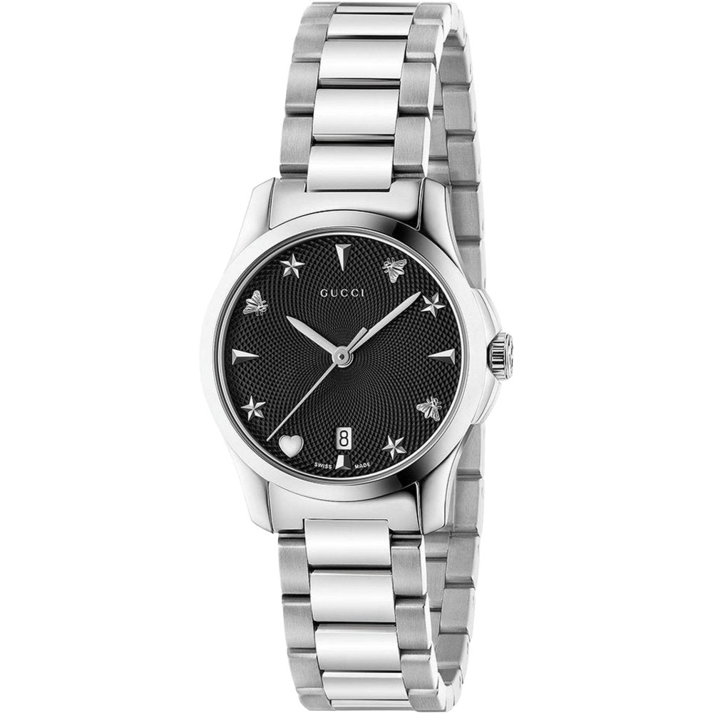 Elegante Armbanduhr mit Motiv-Zifferblatt