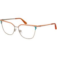 Geometrische Cat-Eye-Metallbrille