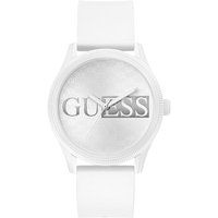Monochrome Silikonuhr mit Logomuster