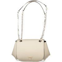 Strukturierte Schultertasche mit Goldketten
