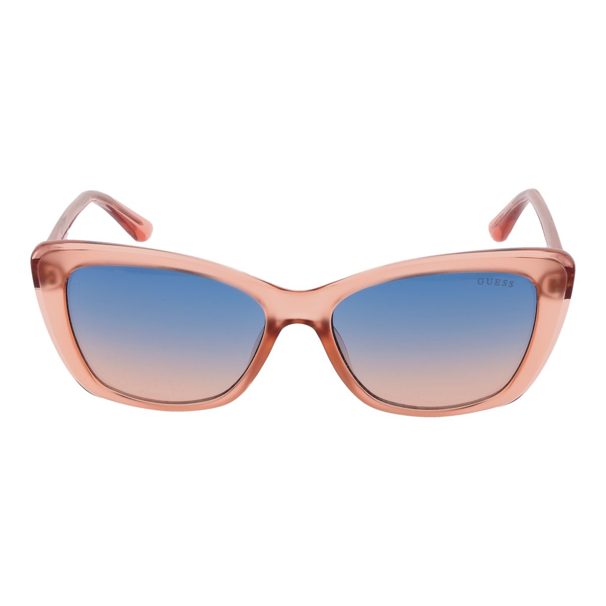 Transparente Cat-Eye-Sonnenbrille mit Farbverlauf