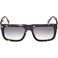Rechteckige Sonnenbrille mit Marmormuster