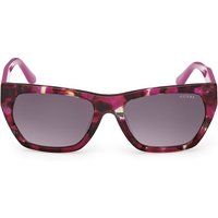 Geometrisch gemusterte rechteckige Sonnenbrille