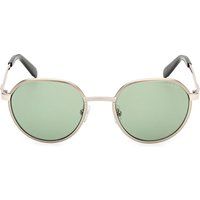 Runde Metallsonnenbrille mit getönten Gläsern