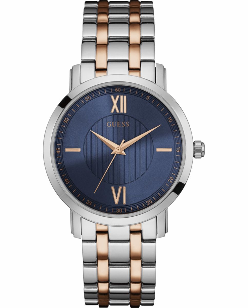 Bicolor Armbanduhr aus Edelstahl