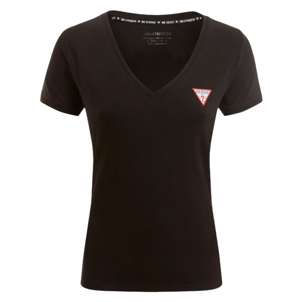 Klassisches T-Shirt mit V-Ausschnitt