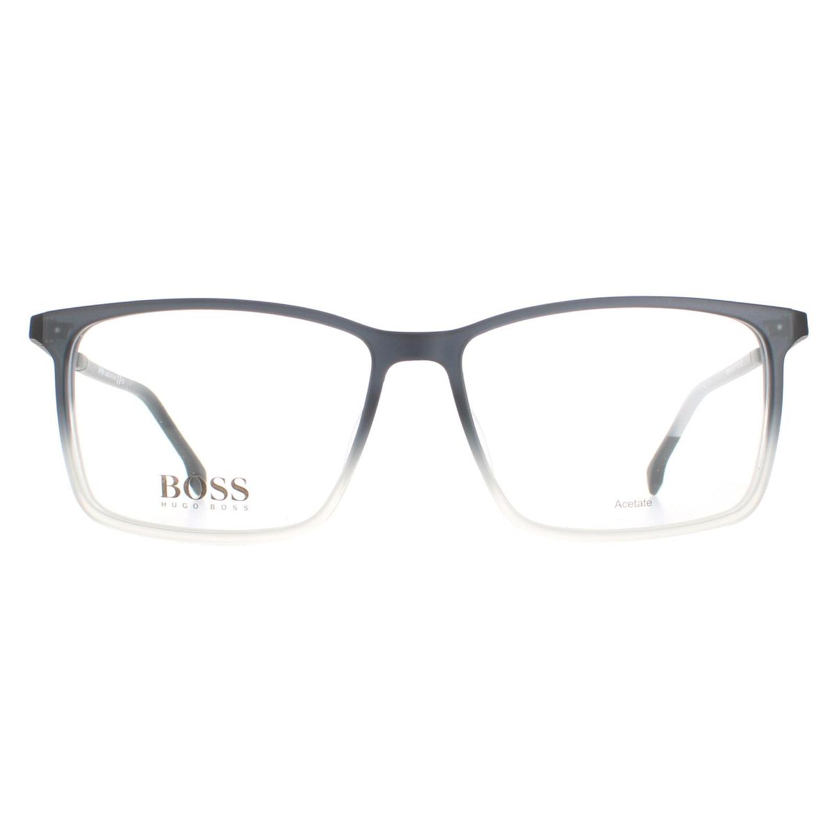 Moderne rechteckige Acetat-Brille
