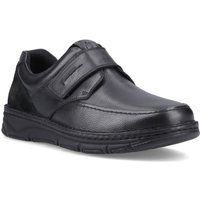 Leder-Slipper mit Klettverschluss