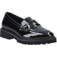 Lack-Penny-Loafer mit Chunky-Sohle