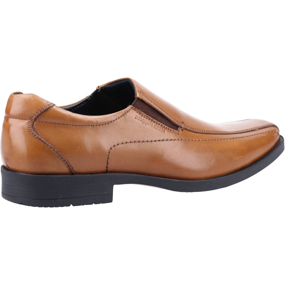 Braune Leder-Slipper mit Karree-Spitze