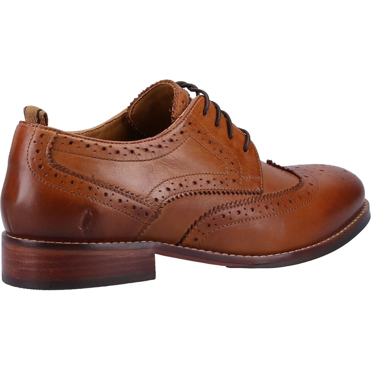 Klassische Leder-Brogues mit Flügelkappe