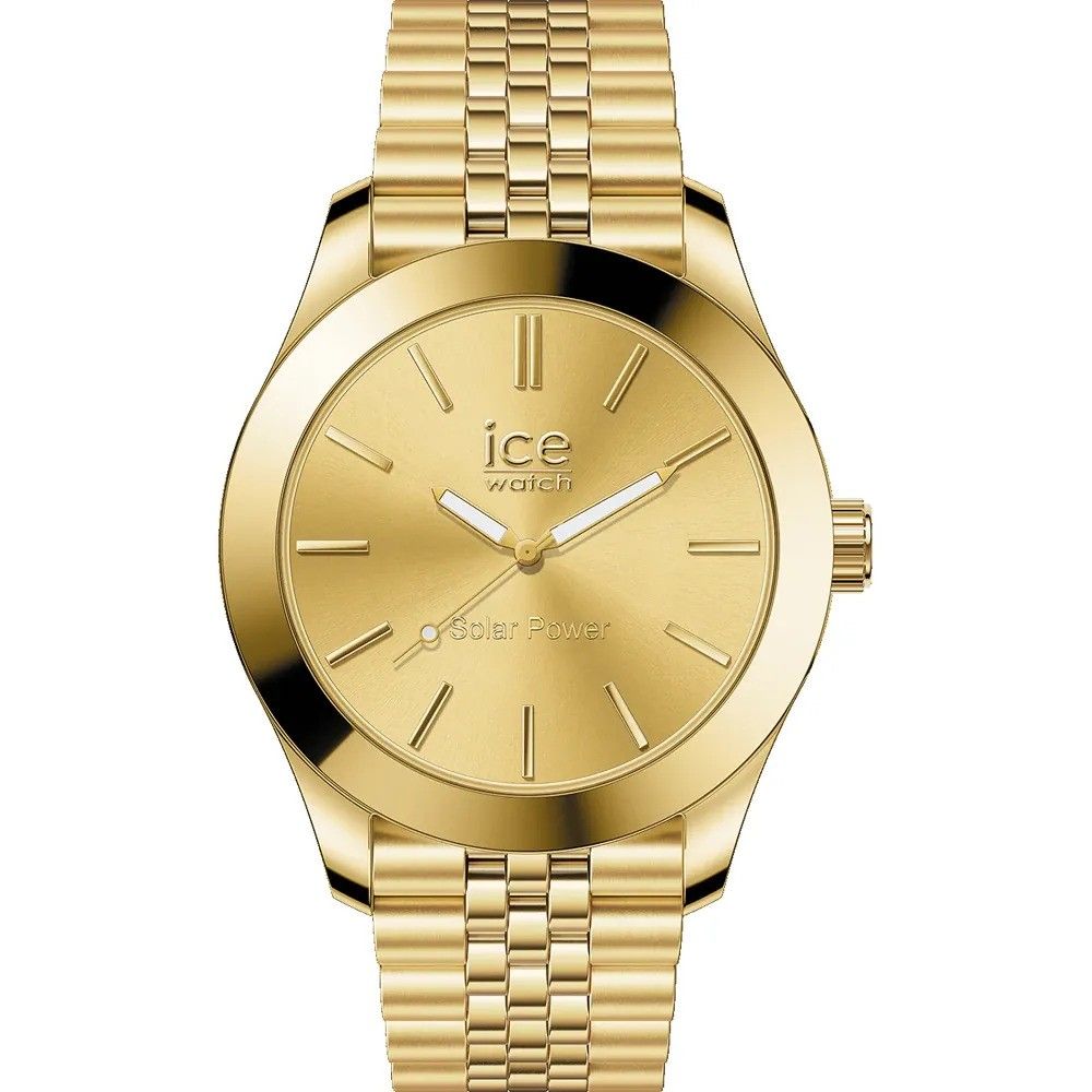 Klassische solarbetriebene Edelstahl Armbanduhr