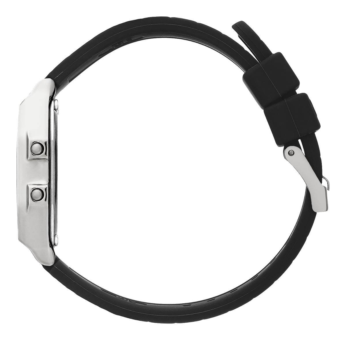 Retro-Digitaluhr mit Silikonarmband