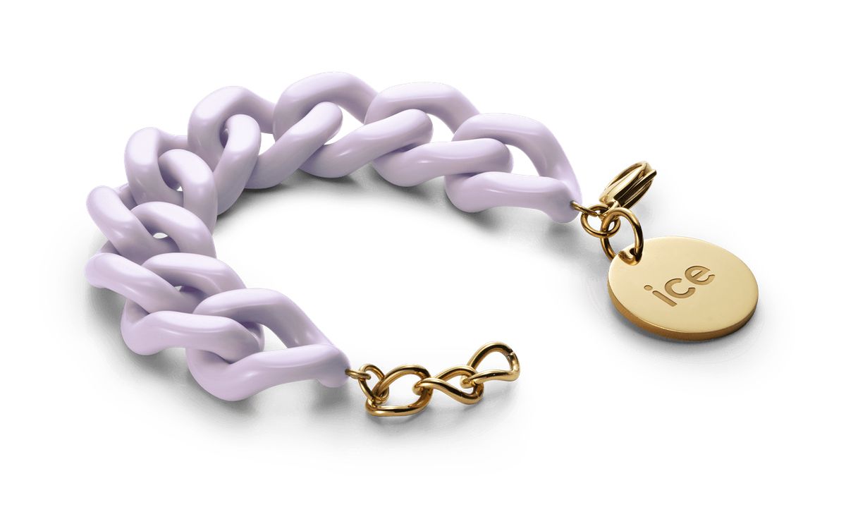 Massives Gliederkettenarmband in Lavendel