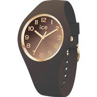 Minimalistische Silikonuhr mit Goldakzenten