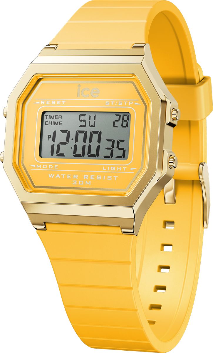 Retro-Digitaluhr mit Silikonarmband