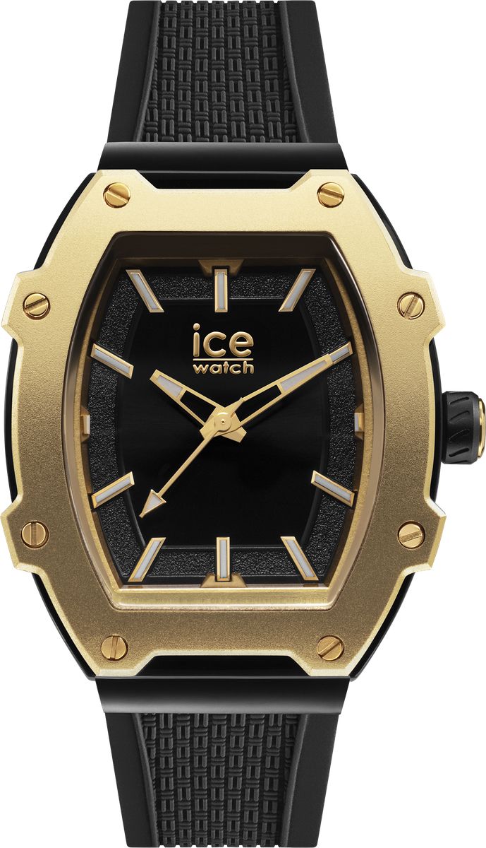 Tonneau-Armbanduhr mit Silikonarmband