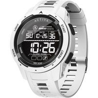 Sportliche Digitaluhr mit Resin-Armband