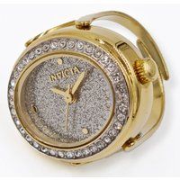 Elegante Kristallbesetzte Ring-Uhr