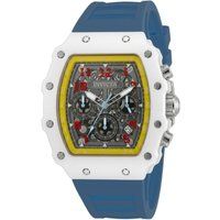 Racing-Skelett-Chronograph mit Silikonarmband