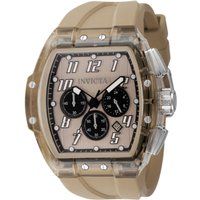 Chronograph mit Tonneau-Gehäuse und Silikonarmband