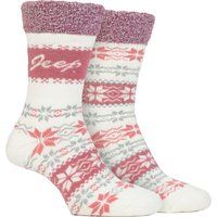 Thermosocken mit Fair-Isle-Muster