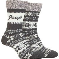 Thermo-Wintersocken mit Fairisle-Muster