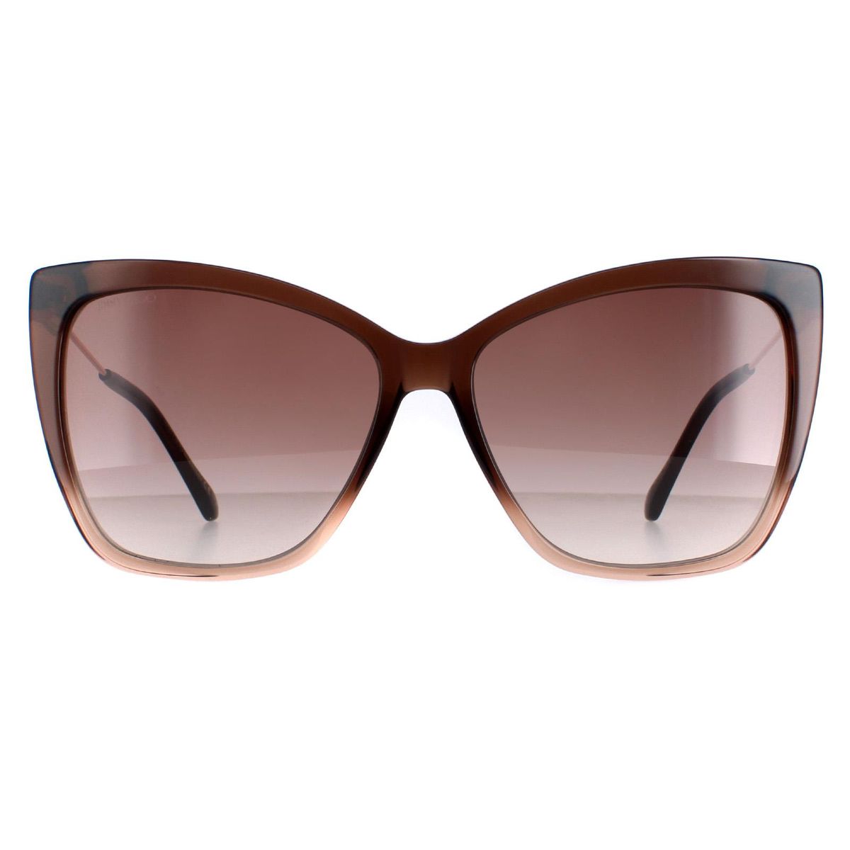 Jimmy Choo Cat Eye Damen Braun Schattiert Beige Braun Farbverlauf Seba/S