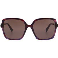 Übergroße Quadratische Schildpatt Sonnenbrille