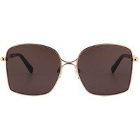 Oversize quadratische Doppelsteg-Sonnenbrille