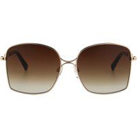 Quadratische Oversized Metall-Sonnenbrille