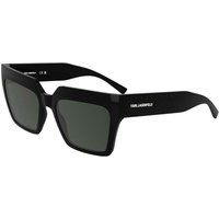 Markante eckige Sonnenbrille mit Geometrie-Rahmen