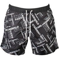 Badeshorts mit Allover-Logoprint