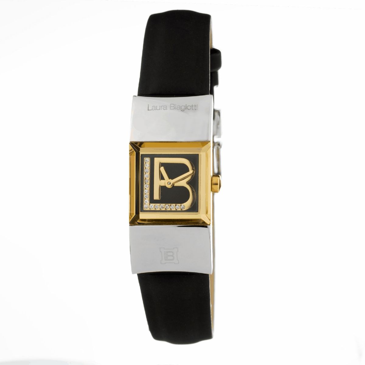 Elegante rechteckige Uhr mit Logo