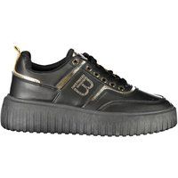 Chunky Plateau-Sneaker mit Gold-Logo