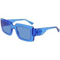 Markante rechteckige transparente Sonnenbrille