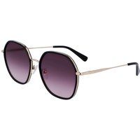 Oversized Geometrische Metall-Sonnenbrille