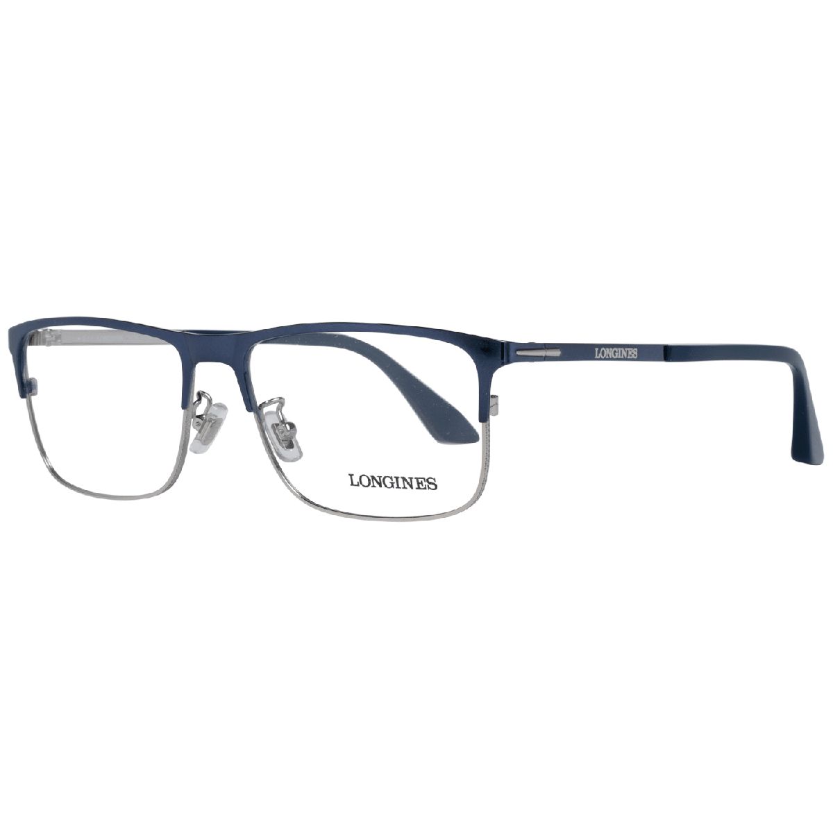 Rechteckige zweifarbige Metallbrille