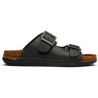 Leder-Slides mit Doppelriemen